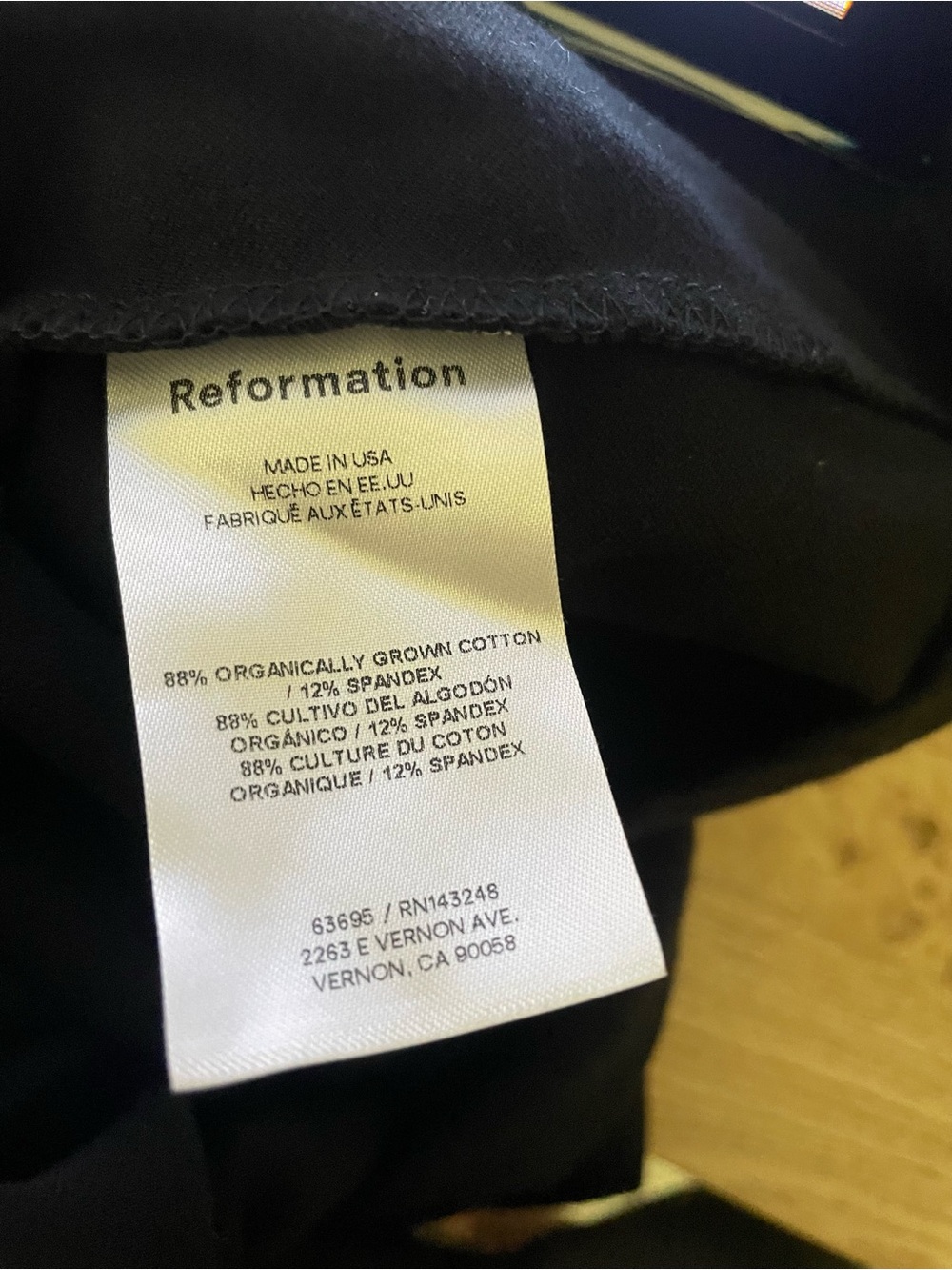 Reformation Serene Knit Organic Cotton Blend Midi Dress in Black Size Medium - Picture 4 of 7